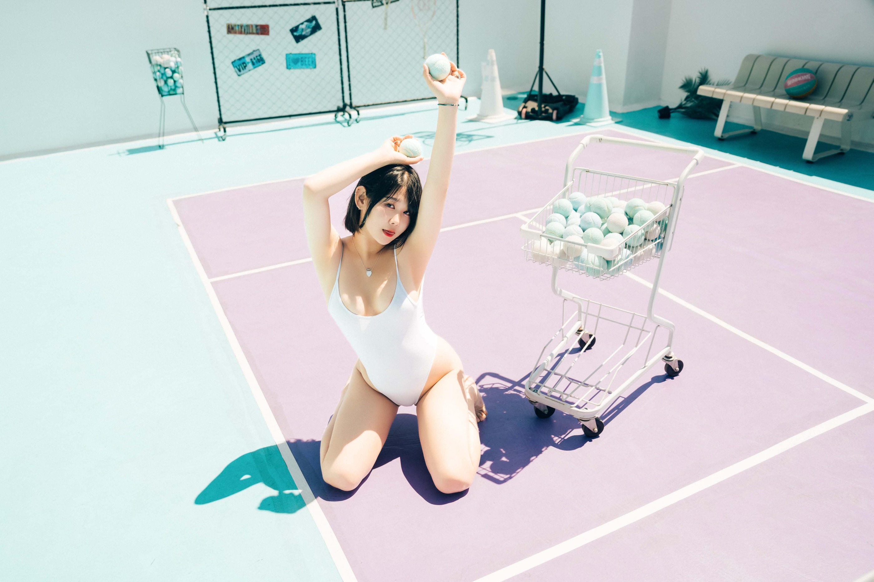 图片[1]-Zia – NO.137 (지아) [Loozy] Zia – Racket girl [80P]-XikXak